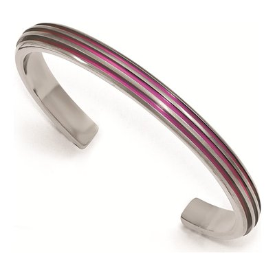 Titanium Pink Cuff Bracelet