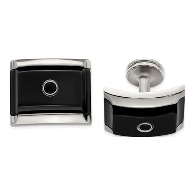 Black Titanium Cuff Links