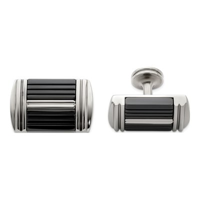 Black Titanium Cufflinks for Men