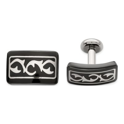 Black Titanium Thorn Cufflinks