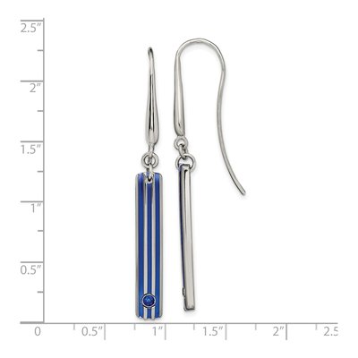 Titanium Sapphire Dangle Earrings – view 7