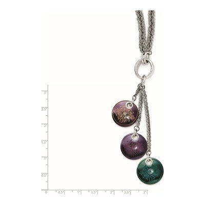 Titanium & Sterling Silver Black Necklace – view 4