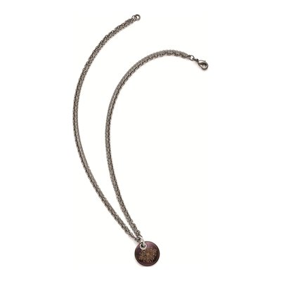 Titanium & Sterling Silver Black Pendant Necklace – view 2