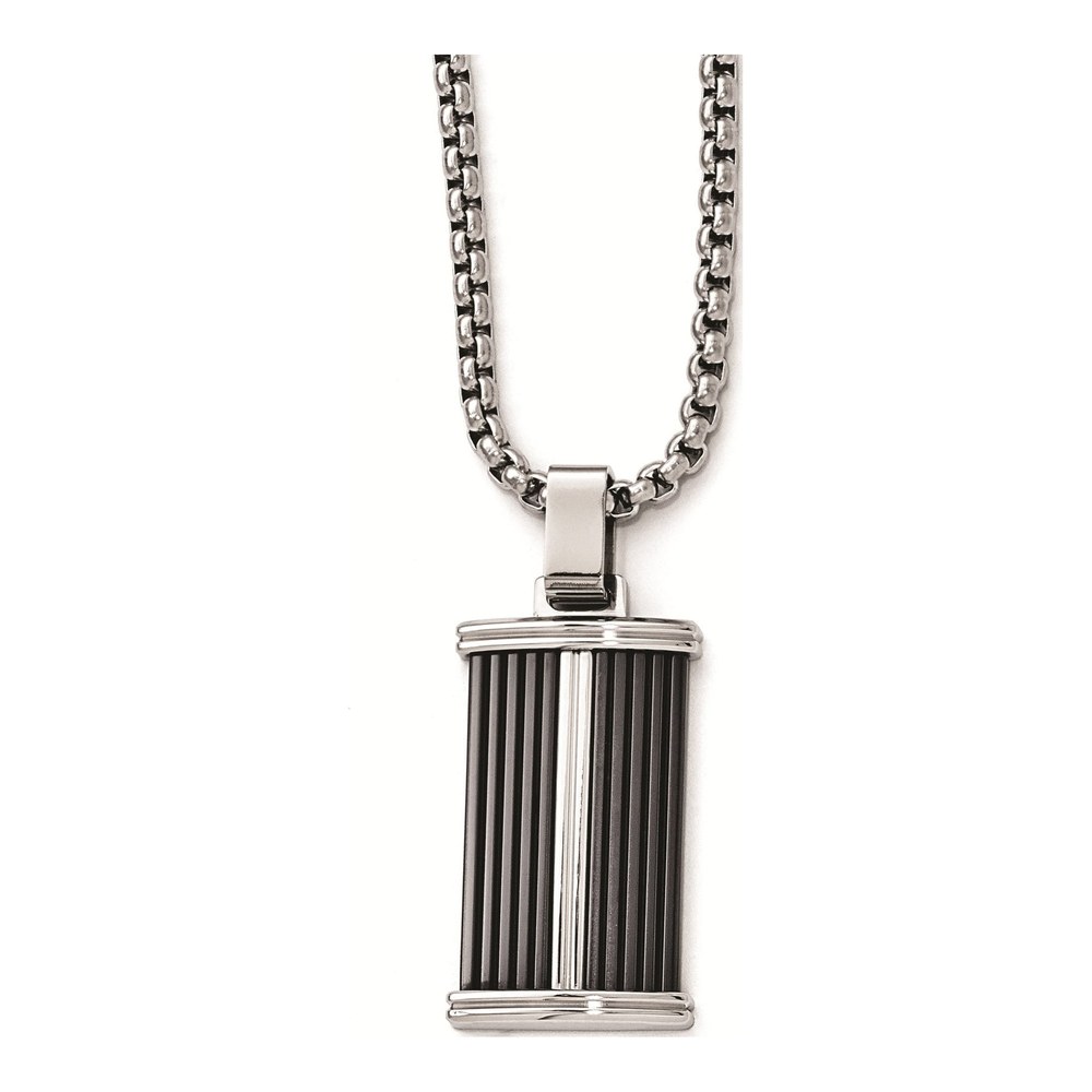 Titanium Black Pendant Necklace
