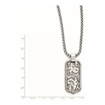 Titanium Dog Tag Pendant Necklace – view 4