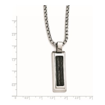 Titanium Memory Cable Pendant Necklace – view 4