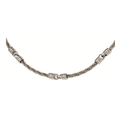 Titanium Cable Link Necklace