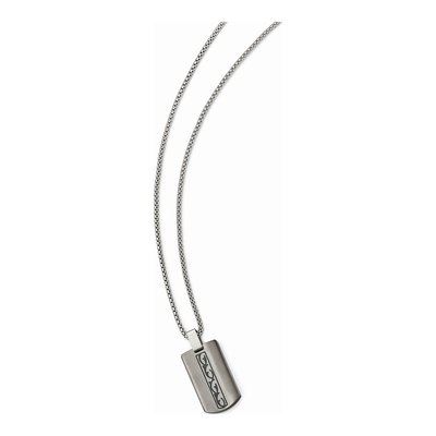 Titanium Black Ti Pendant Necklace – view 2