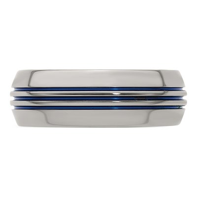 Titanium 8mm Blue Anodized Wedding Band – view 5