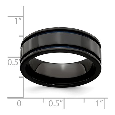 Titanium Black Blue Anodized Band – view 6