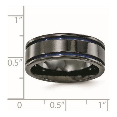 Titanium Black Blue Anodized Band – view 7