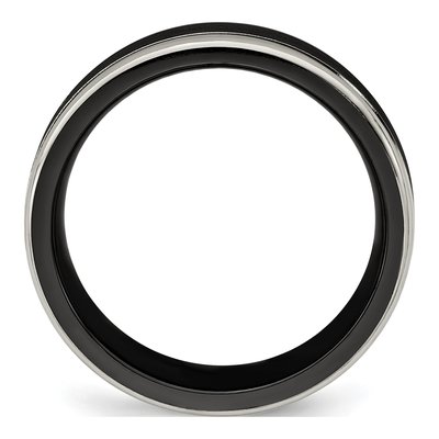 Titanium 6.5mm Black Wedding Band – view 2