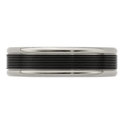 Titanium 6.5mm Black Wedding Band – view 3