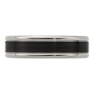 Titanium 6.5mm Black Wedding Band – view 4