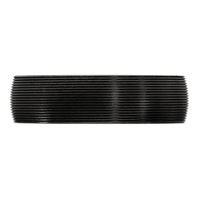 Titanium 6mm Black Domed Wedding Band – view 4