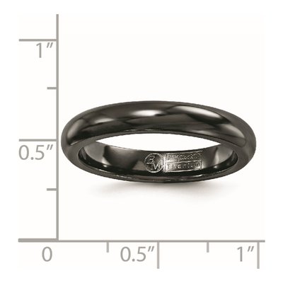 Black Titanium 4mm Polished Band – view 6