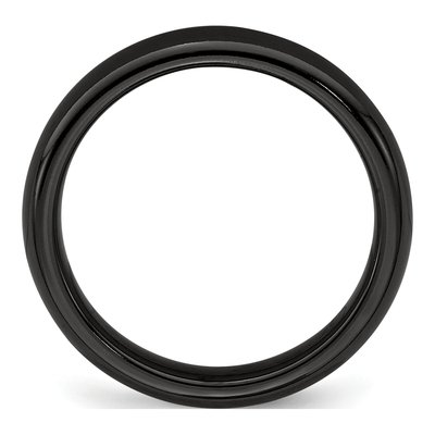 Titanium 4mm Black Domed Band – view 3