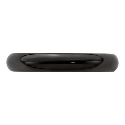 Titanium 4mm Black Domed Band – view 4