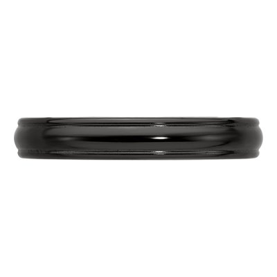 Titanium 4mm Black Domed Wedding Band – view 4