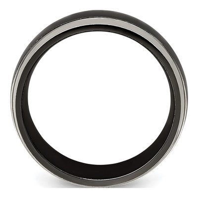 Titanium 8mm Black Wedding Band – view 2