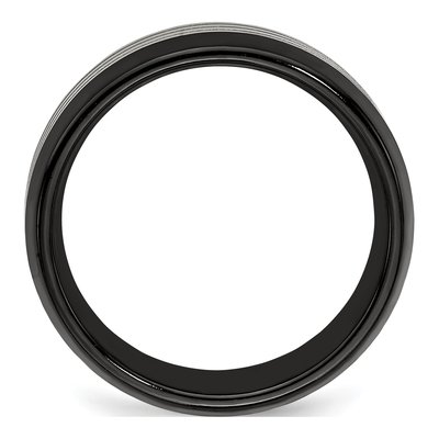 Titanium 8mm Black Wedding Band – view 2