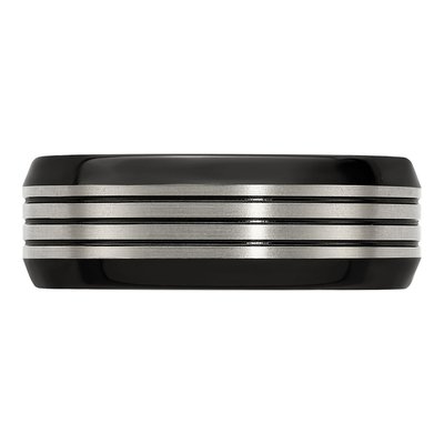Titanium 8mm Black Wedding Band – view 3