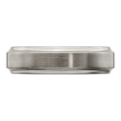 Titanium 6mm Beveled Wedding Band – view 3