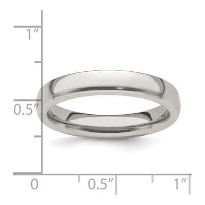 Titanium 4mm Half Round Comfort-Fit Band – view 7