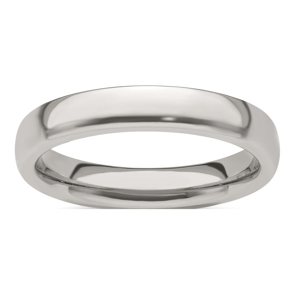 Edward Mirell Titanium Half Round 4mm Polished Band Size 6