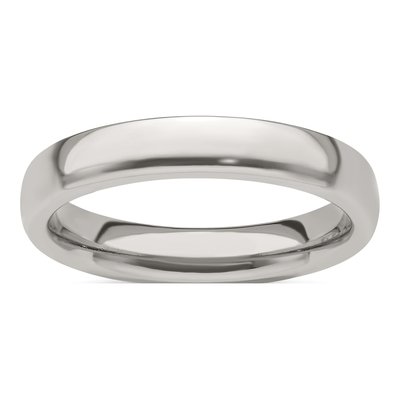 Titanium 4mm Half Round Comfort-Fit Band