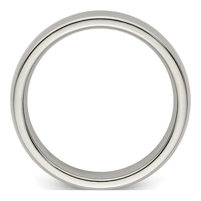 Men's Titanium 5mm Half Round Comfort-Fit Band – view 3