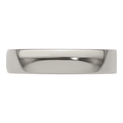 Men's Titanium 5mm Half Round Comfort-Fit Band – view 5