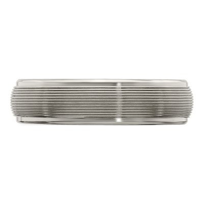 Titanium 6mm Textured Domed Wedding Band – view 4