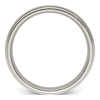Men's Titanium 4mm Step Edge Comfort-Fit Band – view 3