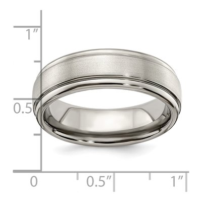 Titanium 7mm Step Edge Band – view 6