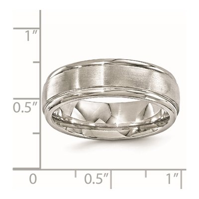 Titanium 7mm Step Edge Band – view 7