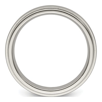 Men's Titanium 4mm Step Edge Comfort-Fit Band – view 3