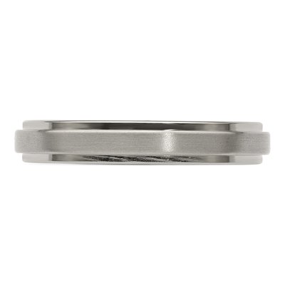 Men's Titanium 4mm Step Edge Comfort-Fit Band – view 5