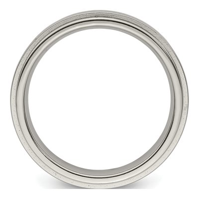 Men's Titanium 5mm Step Edge Comfort-Fit Band – view 3