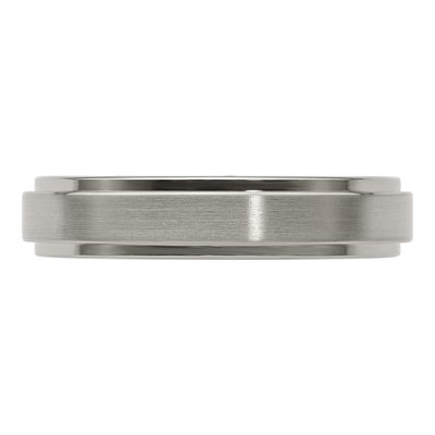 Men's Titanium 5mm Step Edge Comfort-Fit Band – view 5