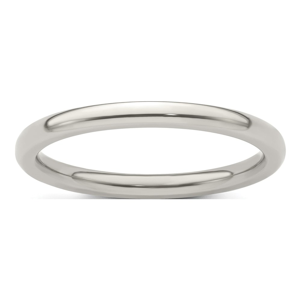 Edward Mirell Titanium Domed 2mm Polished Band Size 6