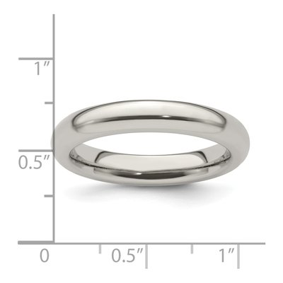 Men's Titanium 4mm Domed Comfort-Fit Band – view 7