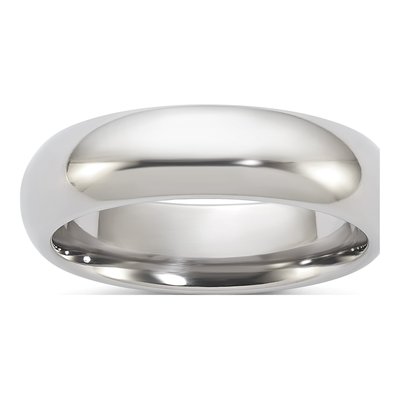 Titanium 6mm Comfort-Fit Wedding Band