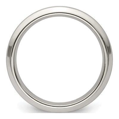 Men's Titanium 4mm Beveled Comfort-Fit Band – view 3
