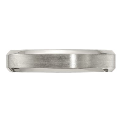 Men's Titanium 5mm Beveled Comfort-Fit Band – view 4