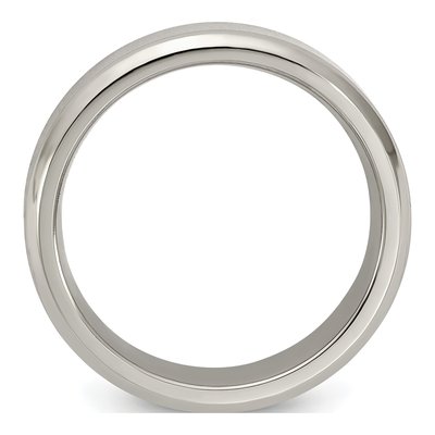 Titanium 6mm Beveled Comfort-Fit Band – view 3