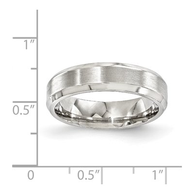 Titanium 6mm Beveled Comfort-Fit Band – view 7