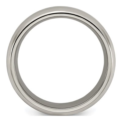 Titanium 7mm Beveled Band – view 3