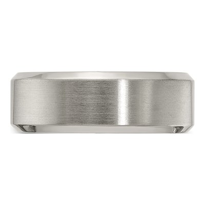 Titanium 8mm Beveled Comfort-Fit Band – view 3