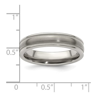 Men's Titanium 5mm Tri Dome Comfort-Fit Band – view 7